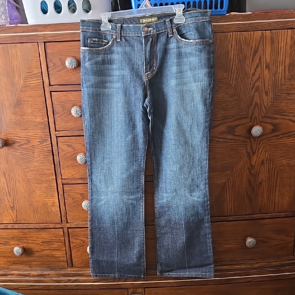 David Kahn Blue Straight Jeans sz 14